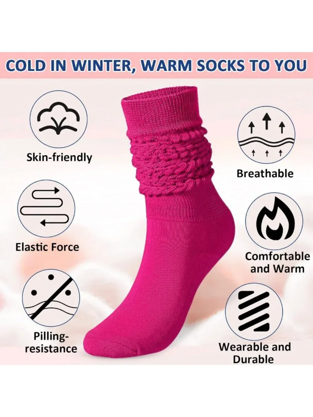 14 Pairs Colorful Slouchy Scrunch Socks for Women - Bright, Fun & Cozy Footwear